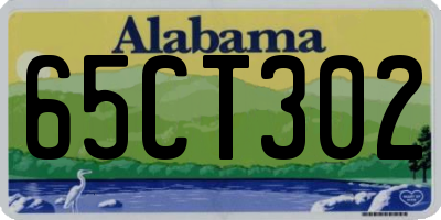 AL license plate 65CT302