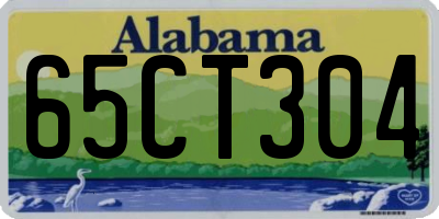 AL license plate 65CT304