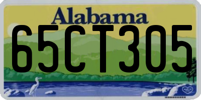 AL license plate 65CT305