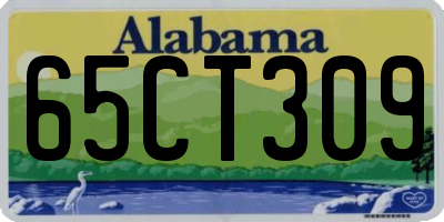 AL license plate 65CT309