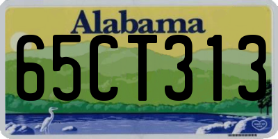 AL license plate 65CT313