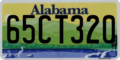 AL license plate 65CT320