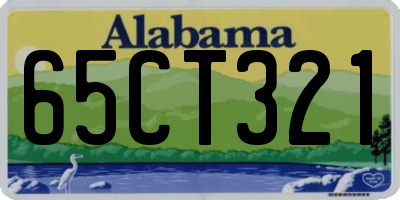 AL license plate 65CT321