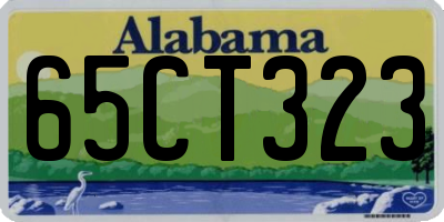 AL license plate 65CT323
