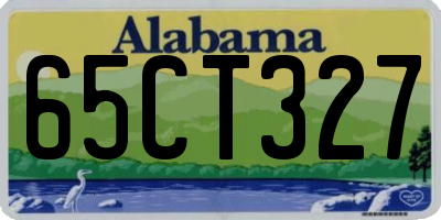AL license plate 65CT327