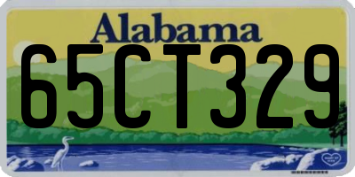 AL license plate 65CT329