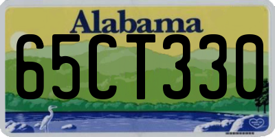AL license plate 65CT330
