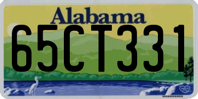 AL license plate 65CT331