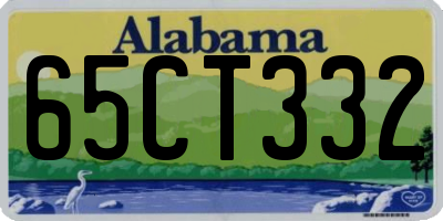 AL license plate 65CT332