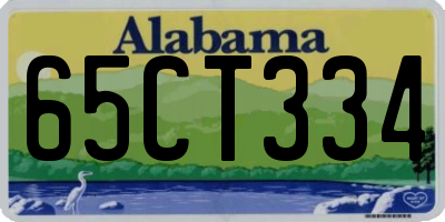 AL license plate 65CT334