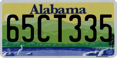 AL license plate 65CT335