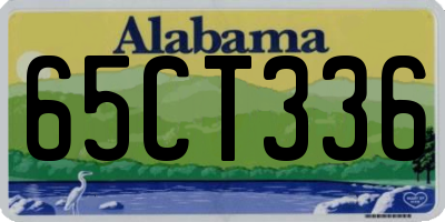 AL license plate 65CT336