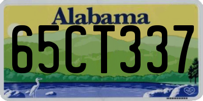 AL license plate 65CT337