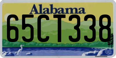 AL license plate 65CT338