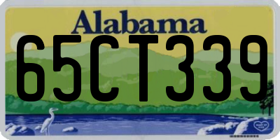 AL license plate 65CT339