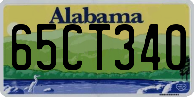 AL license plate 65CT340
