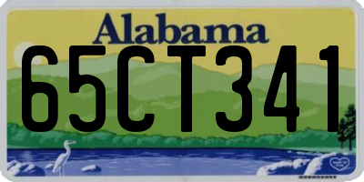 AL license plate 65CT341
