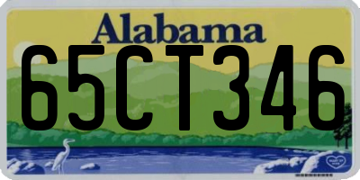 AL license plate 65CT346