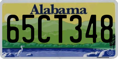 AL license plate 65CT348