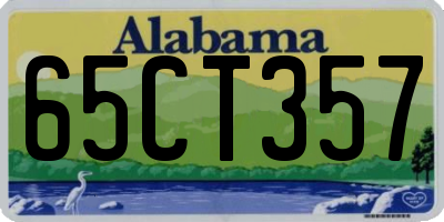 AL license plate 65CT357