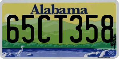 AL license plate 65CT358