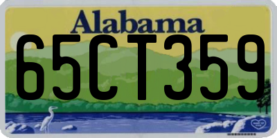 AL license plate 65CT359