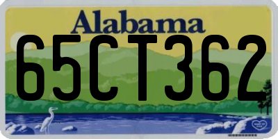AL license plate 65CT362