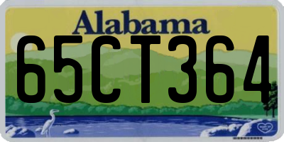 AL license plate 65CT364