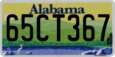 AL license plate 65CT367