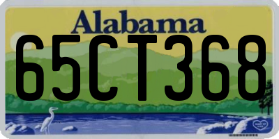 AL license plate 65CT368