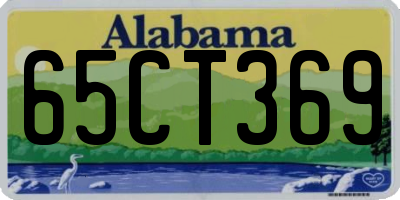 AL license plate 65CT369
