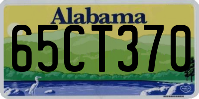 AL license plate 65CT370