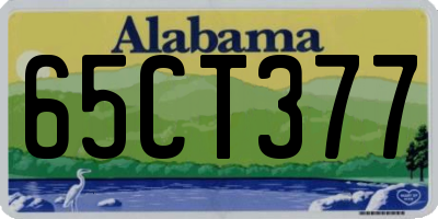 AL license plate 65CT377