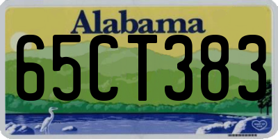 AL license plate 65CT383