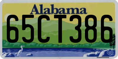 AL license plate 65CT386