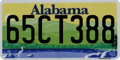 AL license plate 65CT388
