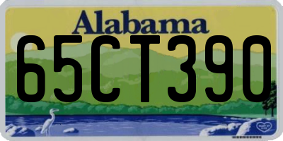 AL license plate 65CT390