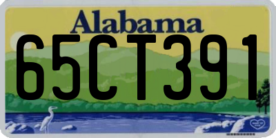 AL license plate 65CT391
