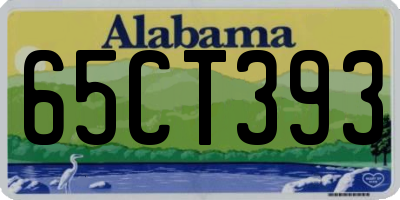 AL license plate 65CT393