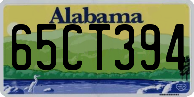 AL license plate 65CT394