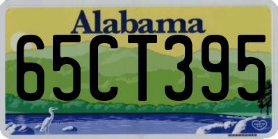 AL license plate 65CT395