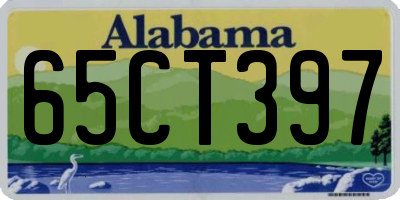 AL license plate 65CT397