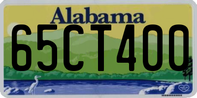 AL license plate 65CT400