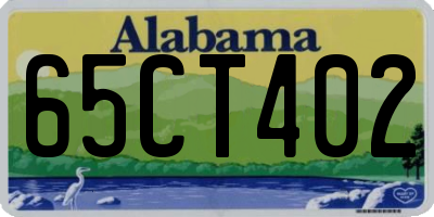 AL license plate 65CT402