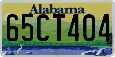 AL license plate 65CT404