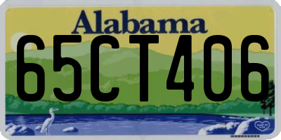AL license plate 65CT406