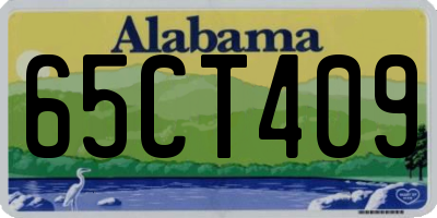 AL license plate 65CT409