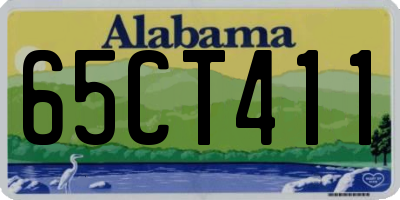AL license plate 65CT411