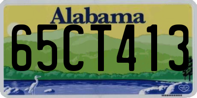 AL license plate 65CT413