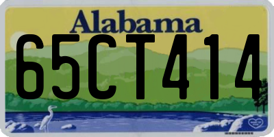AL license plate 65CT414